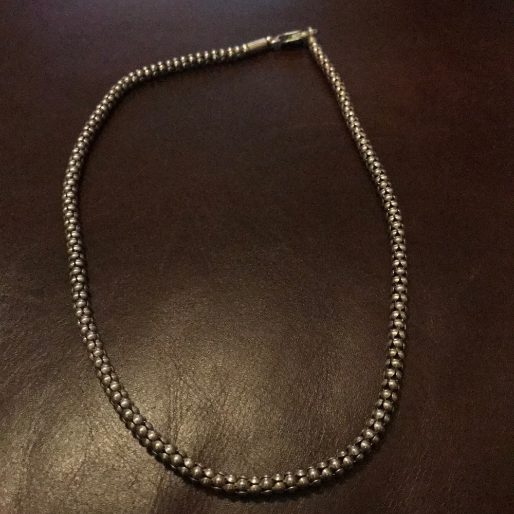 Silpada silver popcorn necklace
